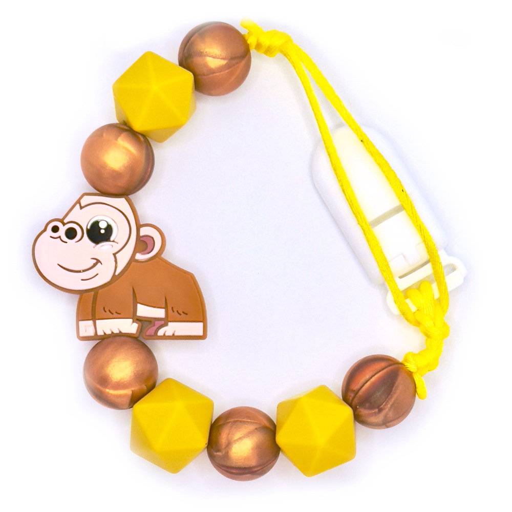 Pacifier Clips Gorillon - Yellow